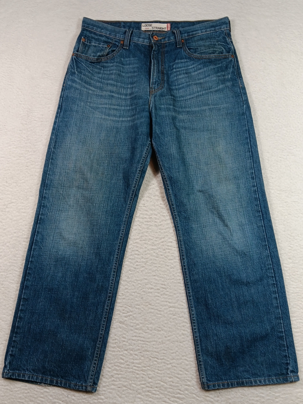 Vintage Levis 569 Jeans Mens 33x30 Blue Denim Loose Fit Straight Leg Y2K